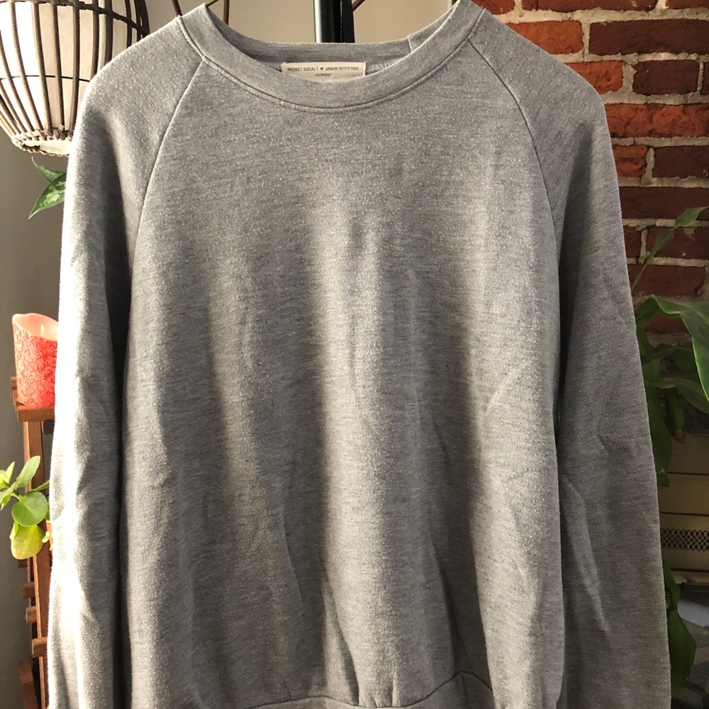 Grey Crew-Neck Pullover
